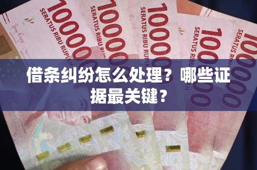 济南借条纠纷怎么处理？哪些证据最关键？