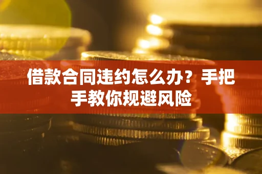 济南借款合同违约怎么办？手把手教你规避风险