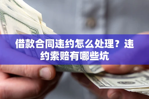 济南借款合同违约怎么处理？违约索赔有哪些坑