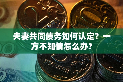 济南夫妻共同债务如何认定？一方不知情怎么办？