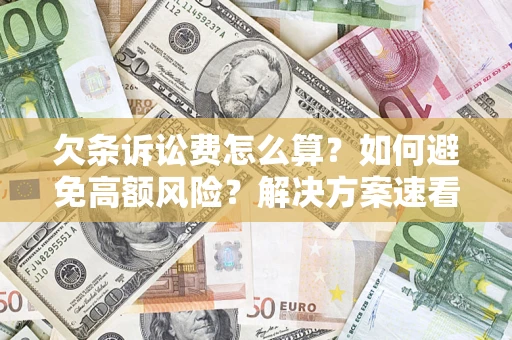 济南欠条诉讼费怎么算？如何避免高额风险？解决方案速看！