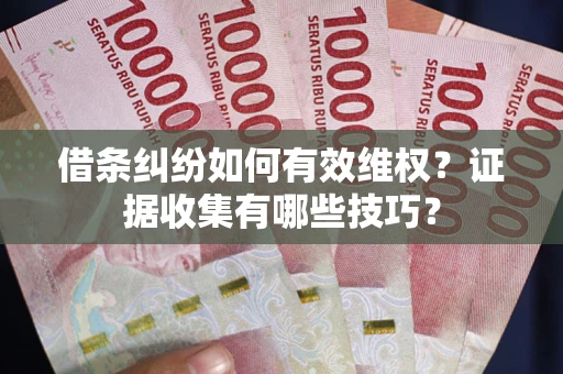 济南借条纠纷如何有效维权？证据收集有哪些技巧？