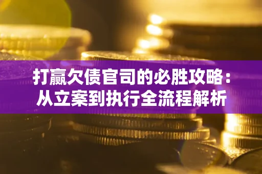 济南打赢欠债官司的必胜攻略：从立案到执行全流程解析