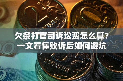 济南欠条打官司诉讼费怎么算？一文看懂败诉后如何避坑